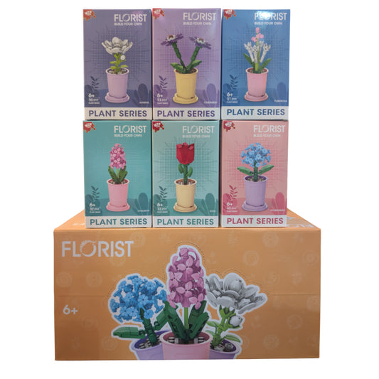 Potted Plants Brick Set - 6 Pack