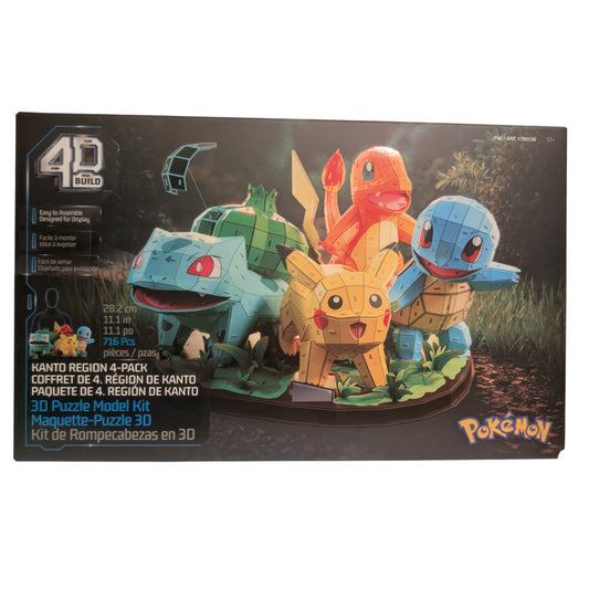 4D Build Pokemon Kanto Region 4 Pack