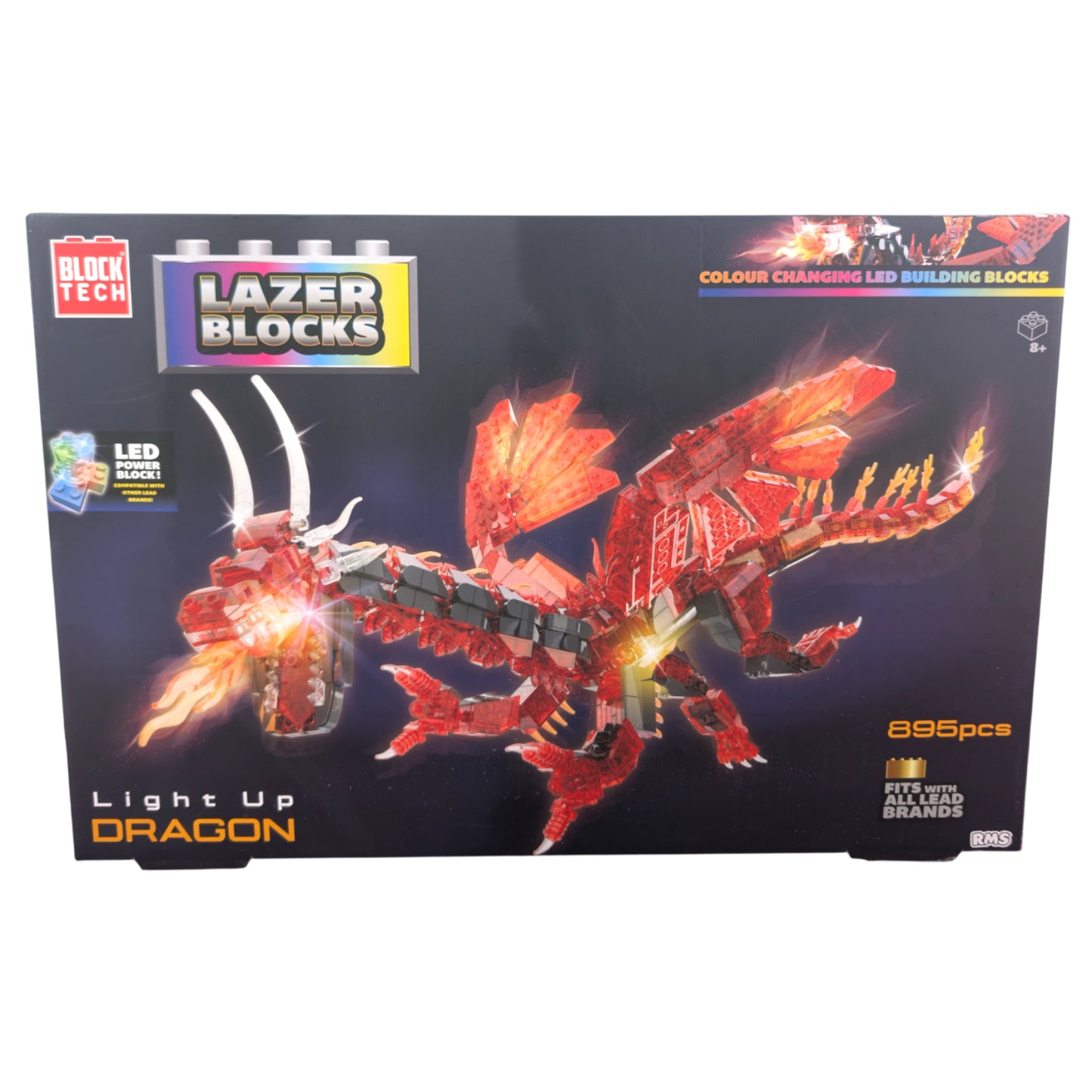 Block Tech Lazer Blocks Dragon