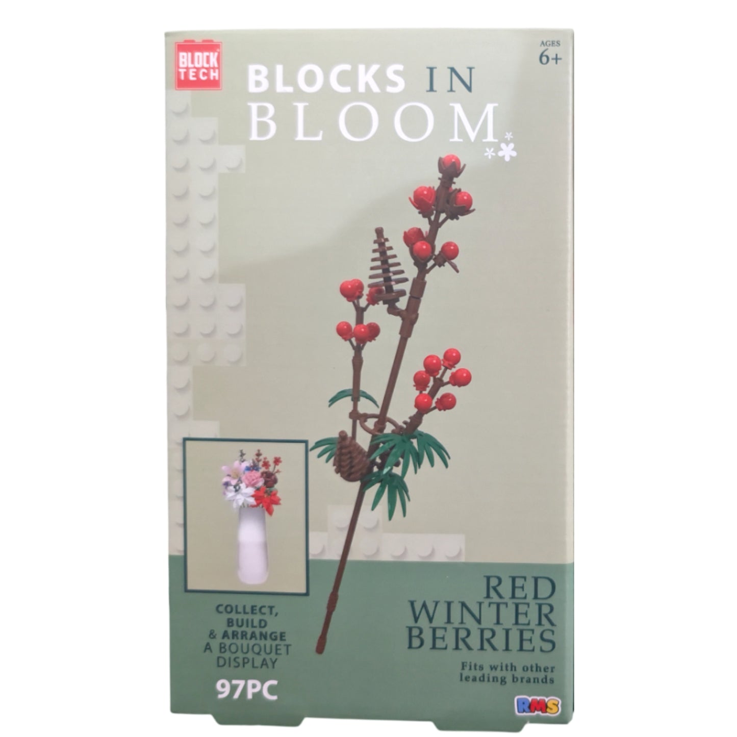 Blocks In Bloom Red Winter Berries