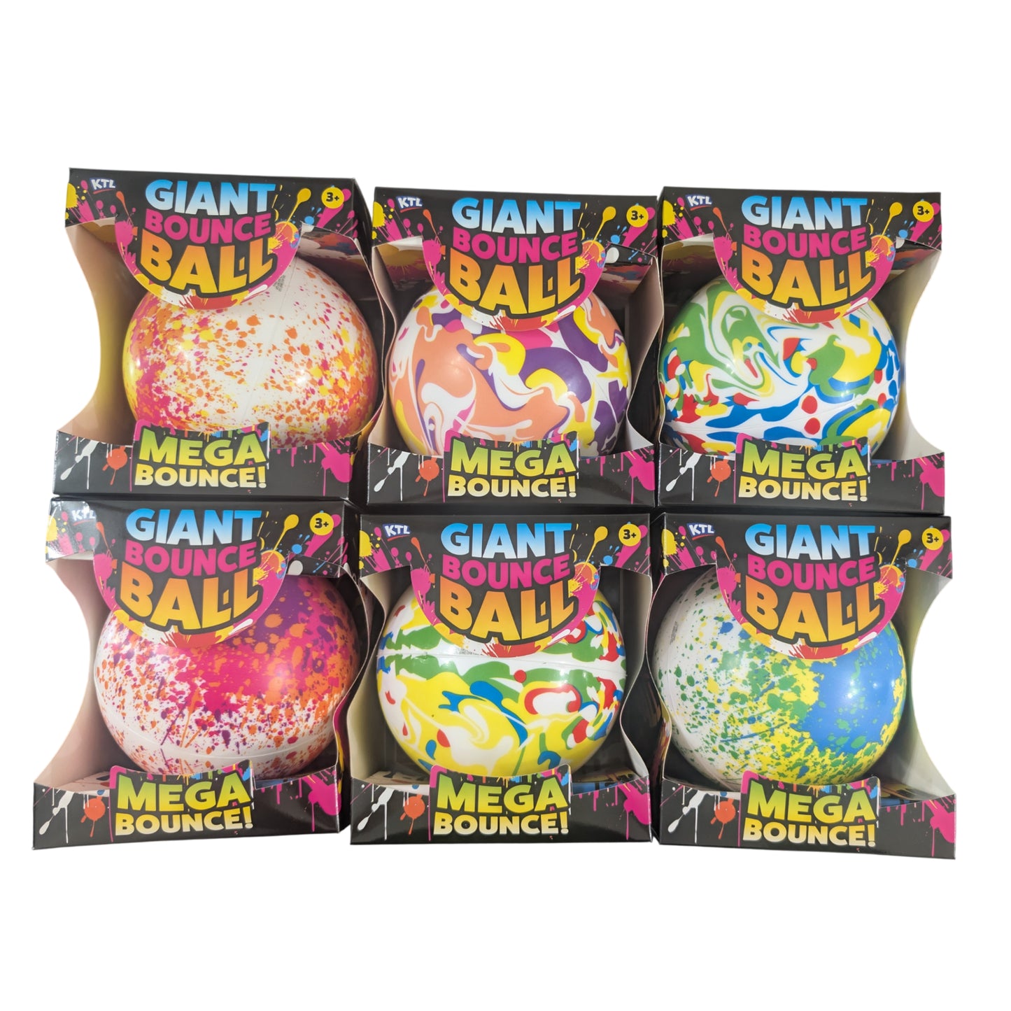 15CM Giant Bounce Ball Mega Bounce! - Assorted Designs