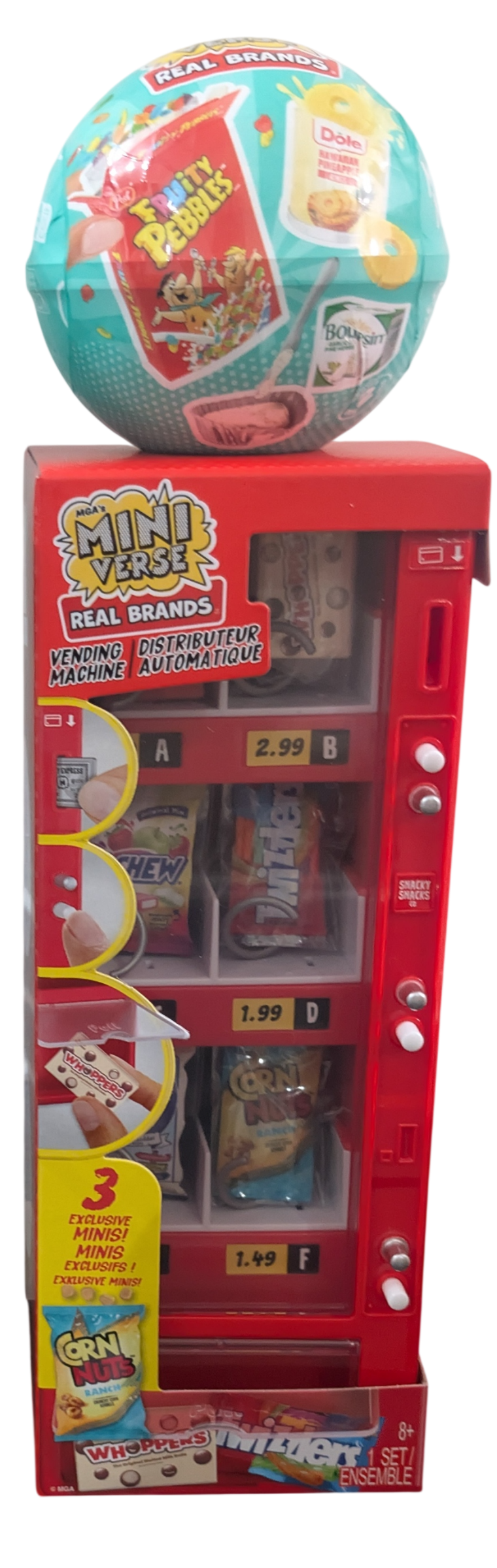 Miniverse Vending Machine + 1 Real Brands Ball