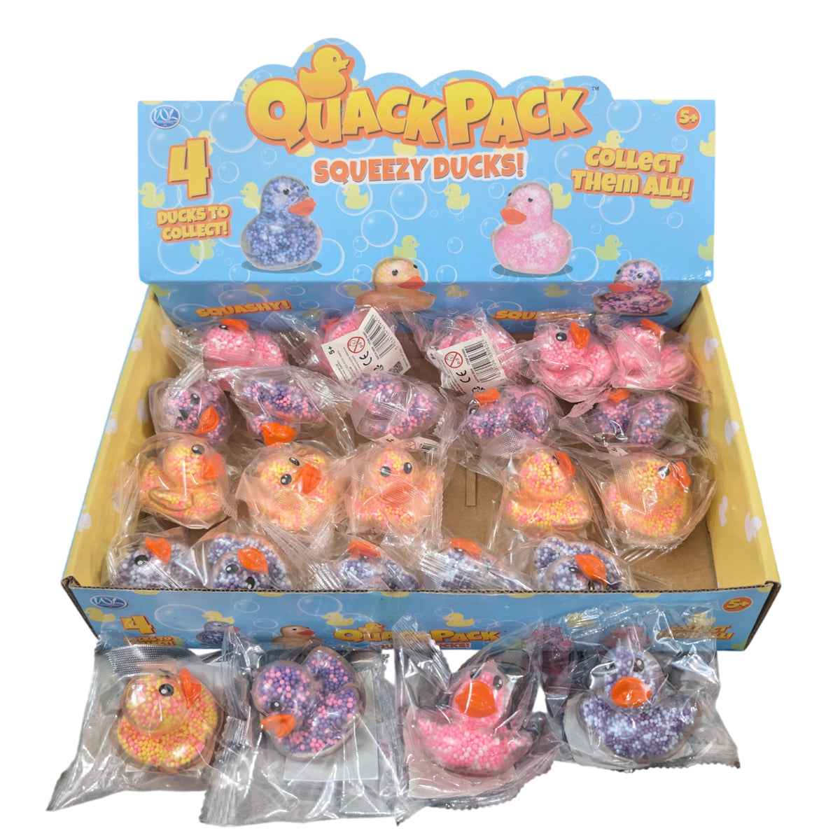 Quack Pack Squeezy Ducks - Set of 4