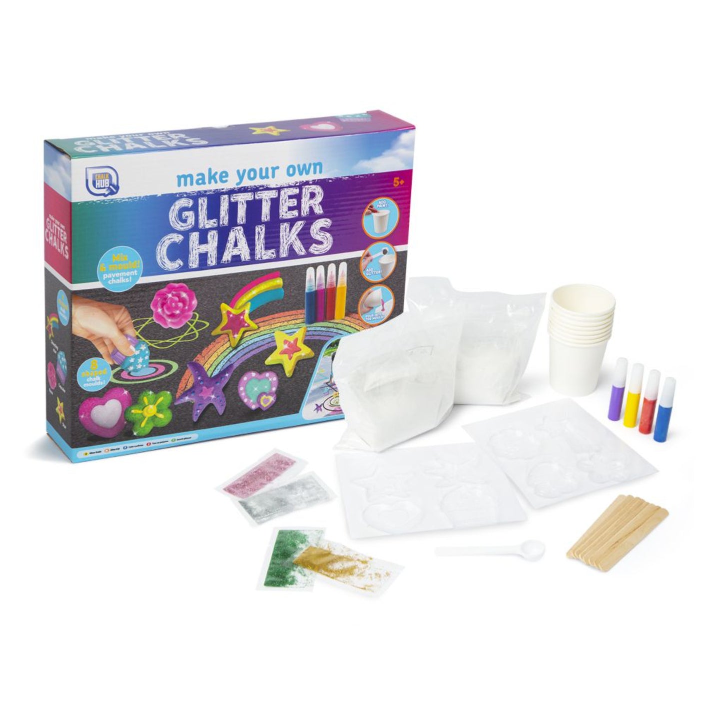 Make your own Glitter Chalks