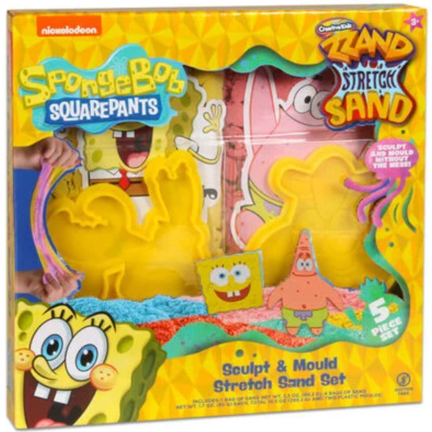 SpongeBob SquarePants Sculpt & Mould Stretch Sand Set