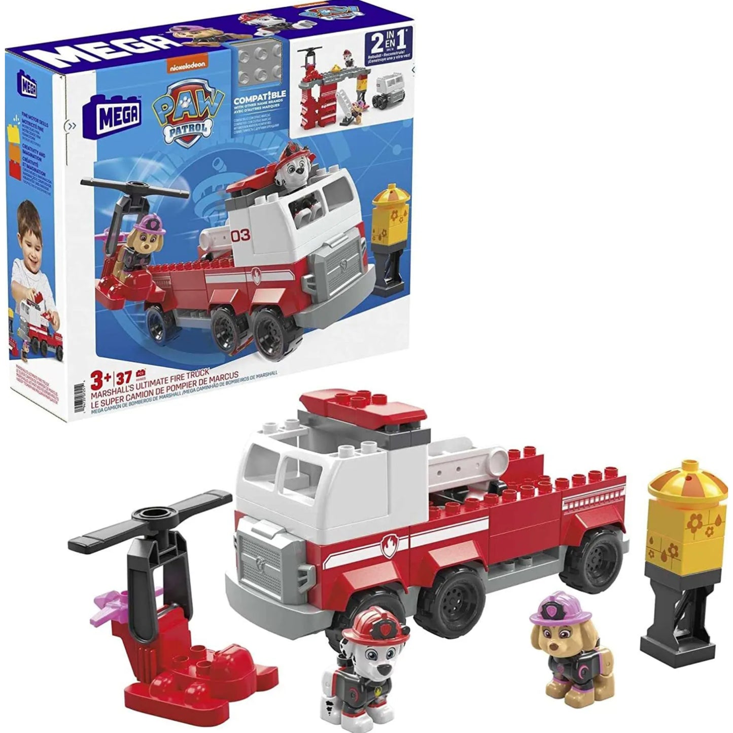 Paw Patrol Mega Bloks Marshalls Ultimate Fire Truck