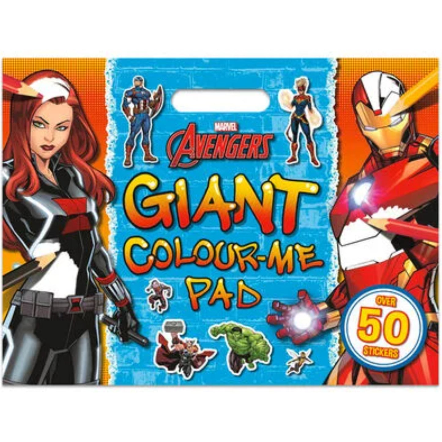 Marvel Avengers Giant Colour Me Pad