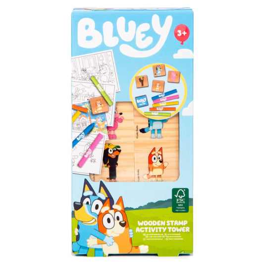 BLUEY WOODEN STAMPS ACTIVITY SET