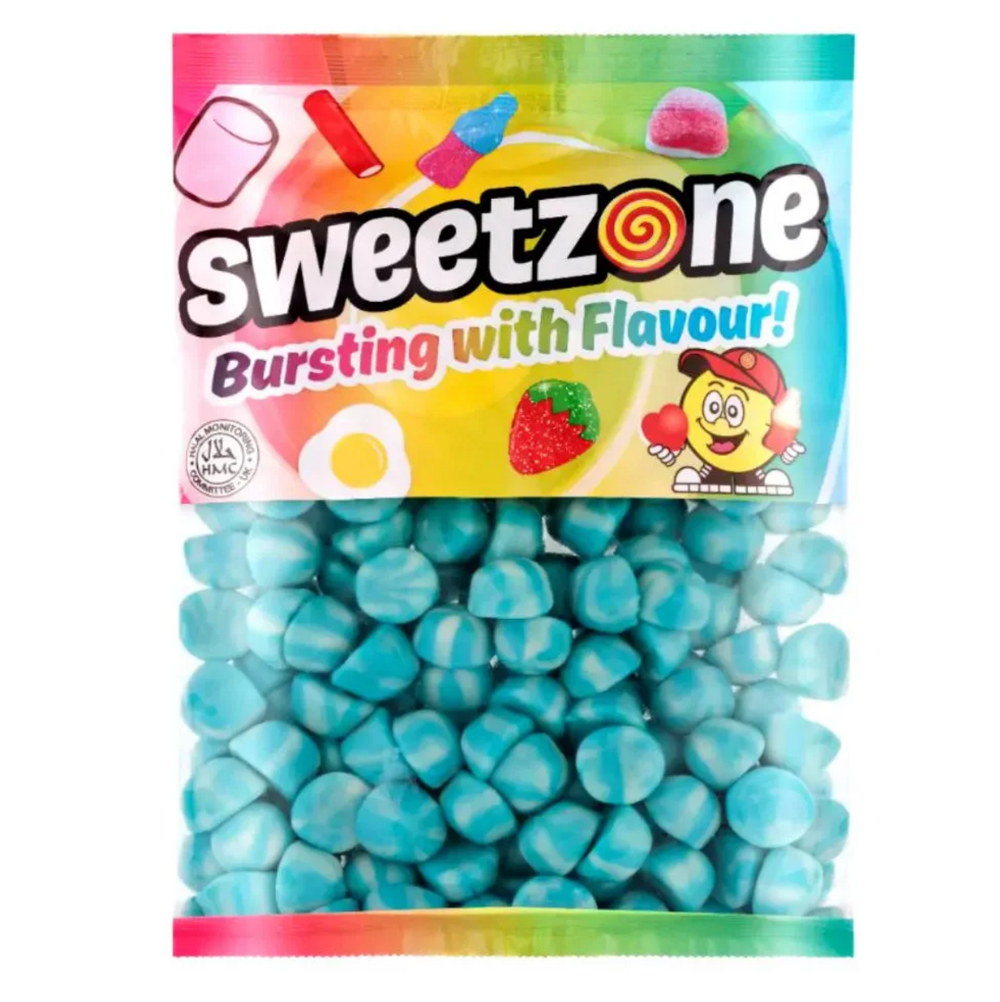 Sweetzone Jelly Blue Twist Kisses 1KG