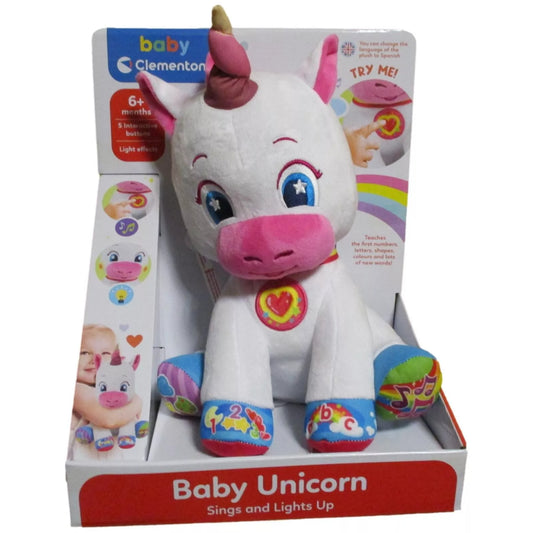 Clementoni Baby Unicorn Plush Toy