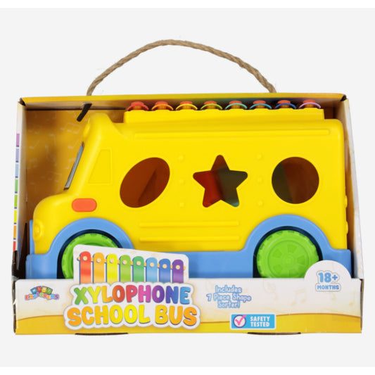 Mini Explorers Yellow Xylophone School Bus