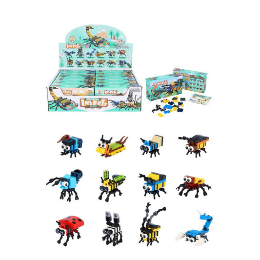 12 in 1 Brick Set -  Insects