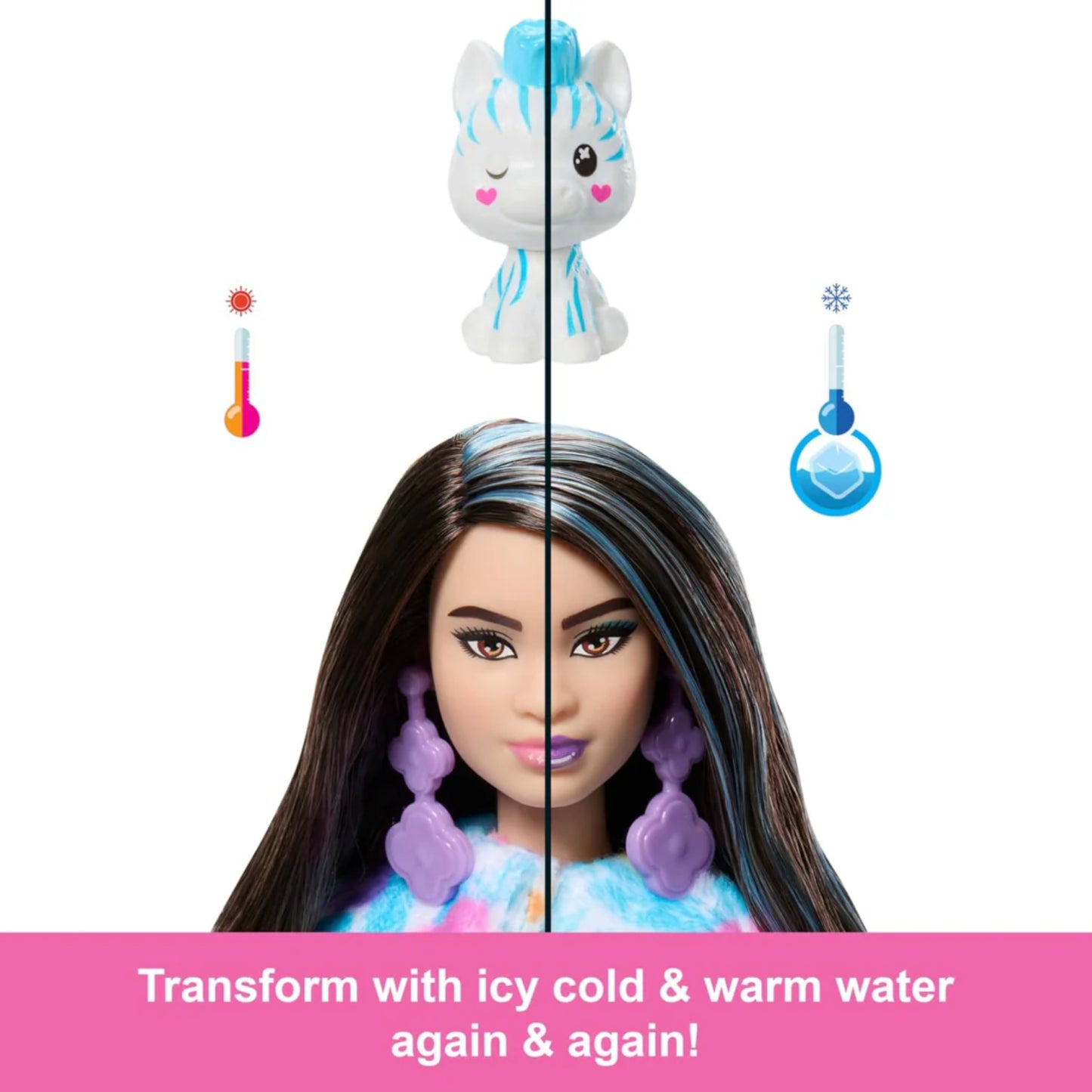 Barbie Cutie Reveal Doll - Zebra