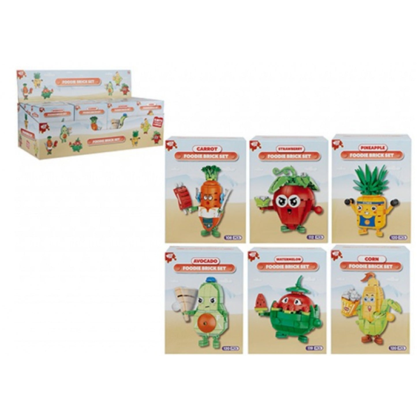 Foodie Brick Set - 6 Pack