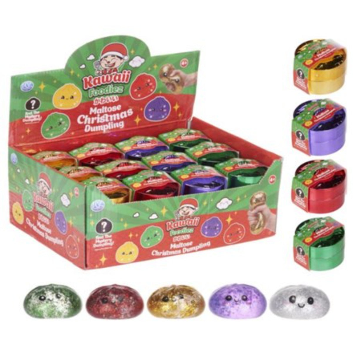 Kawaii Foodiez Christmas Dumplings - Assorted Colours