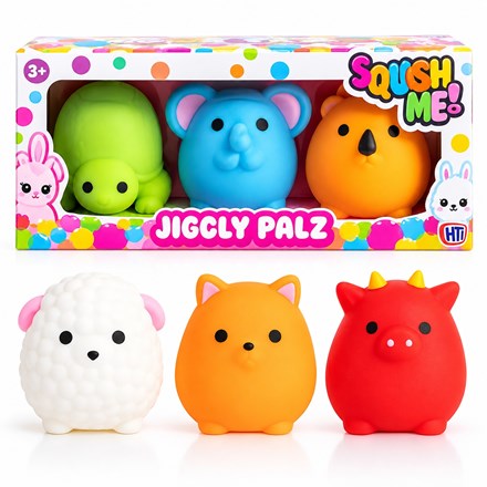 Squish Me Jiggly Palz - Set of 3