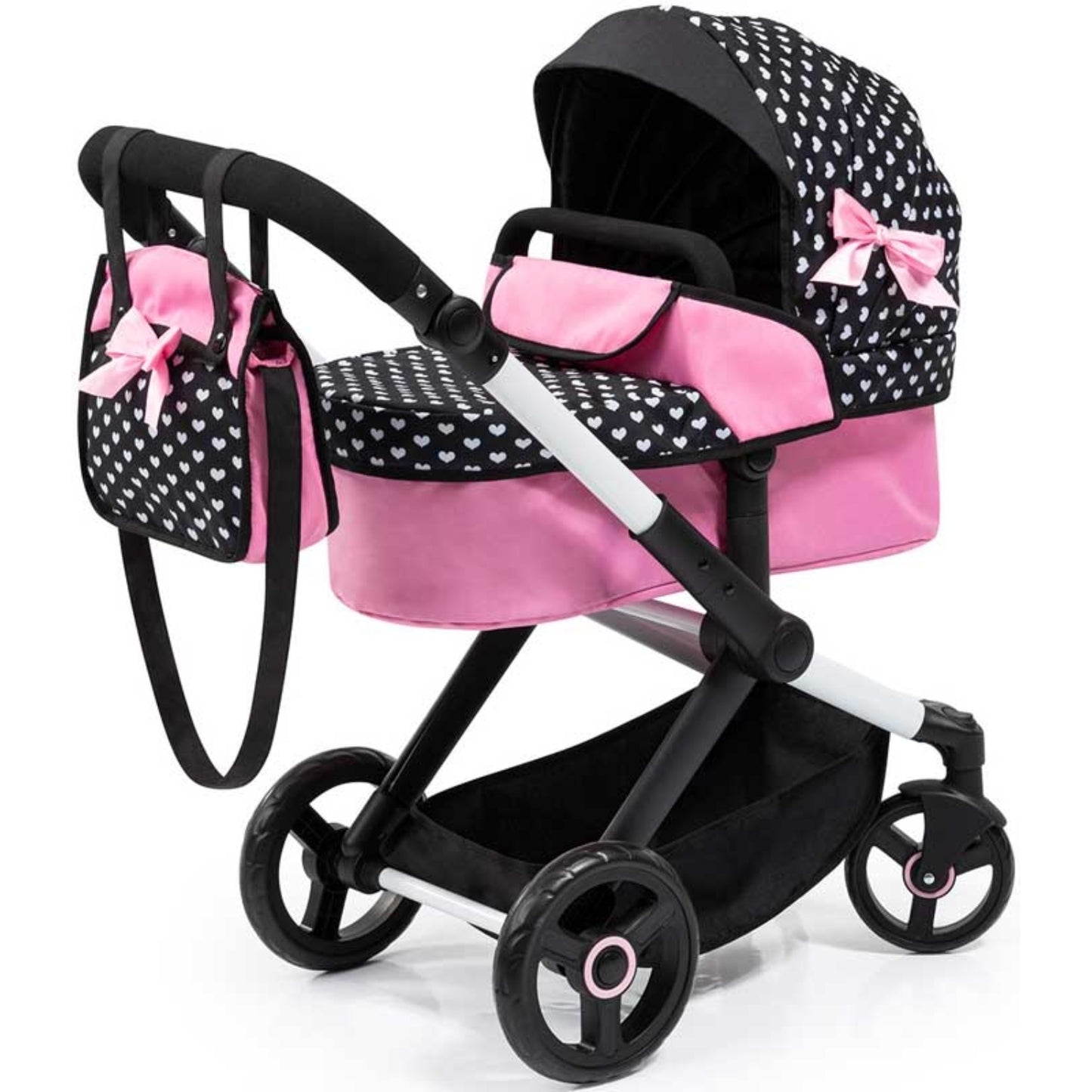 Bayer Design Black and Pink Pram