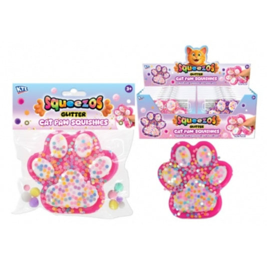 Squeezos Cat Paw Squishes - Glitter