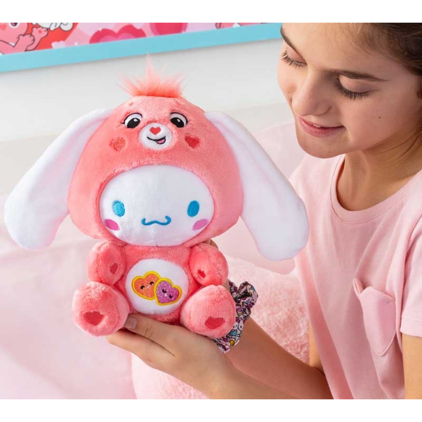 Care Bears 9" Cinnamoroll as Love-A-Lot Bear