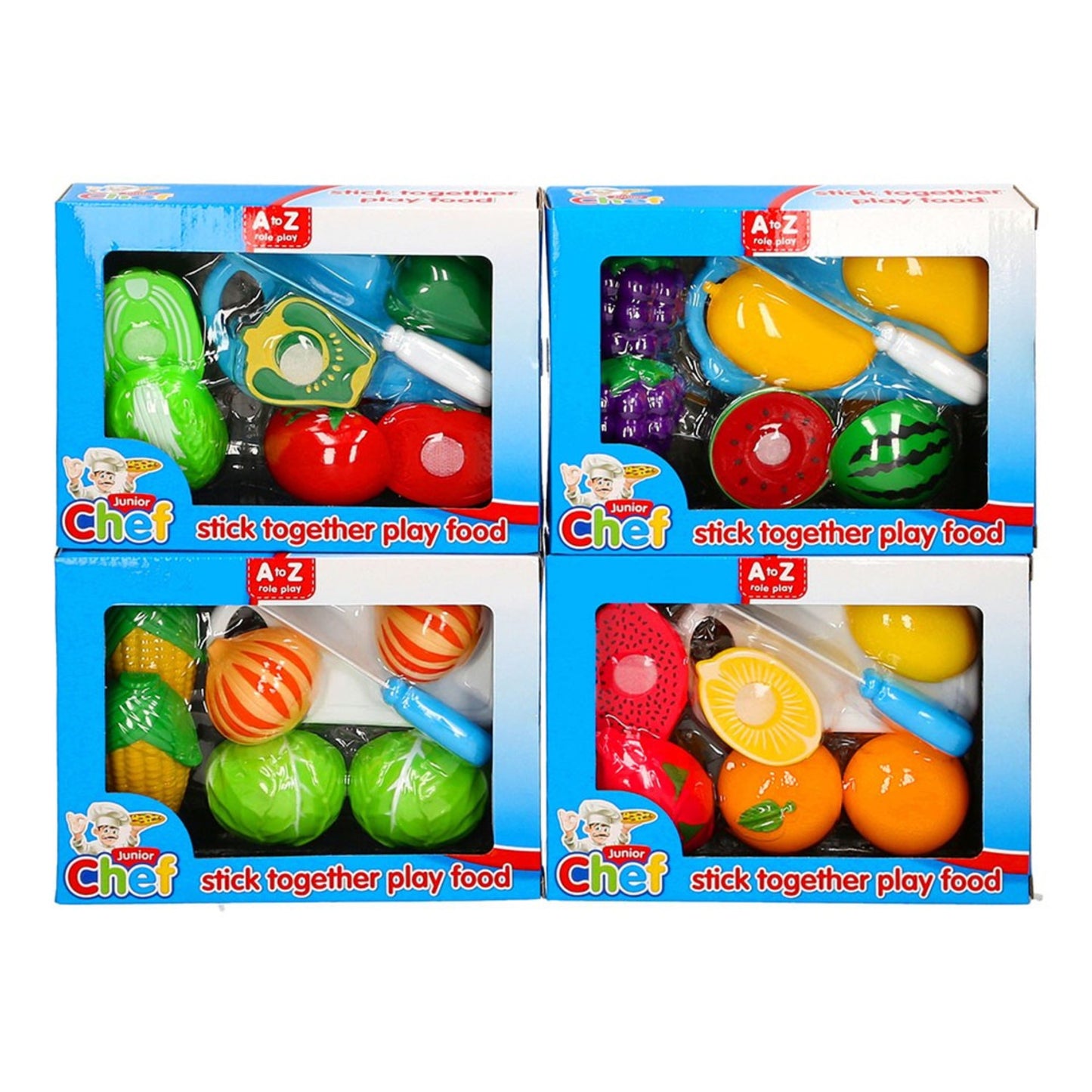 Junior Chef Stick Together Play Food - Assorted