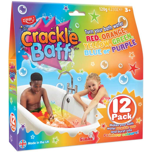 Crackle Baff Rainbow 12 Pack