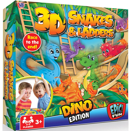 Dino 3D Snakes and Ladders