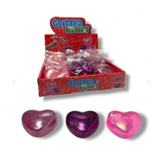 Glitter Heart Sugar Squishy
