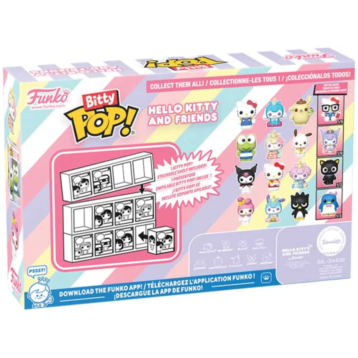 FUNKO BITTY POP 4PK: SANRIO ASSORTED