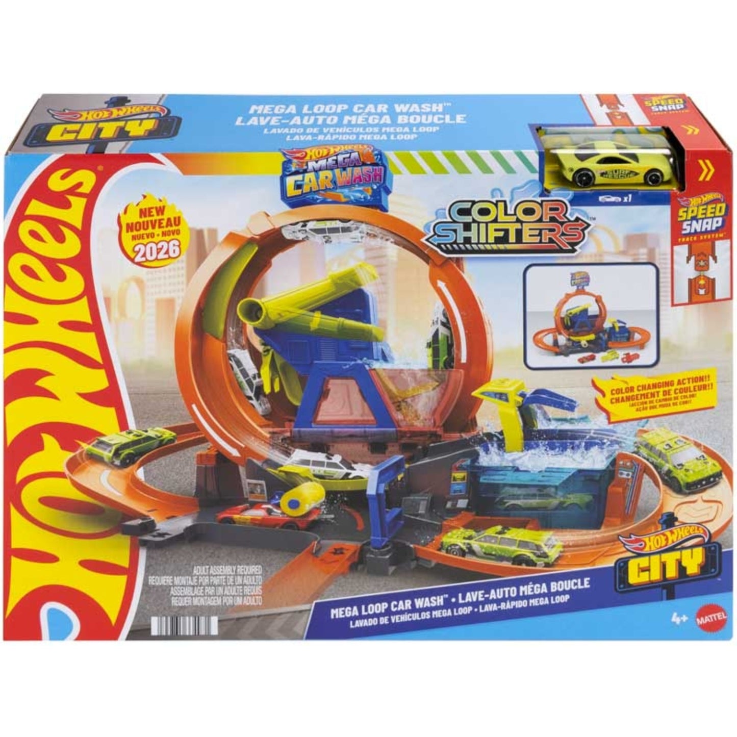 HOT WHEELS CITY MEGA CAR WASH - 2026