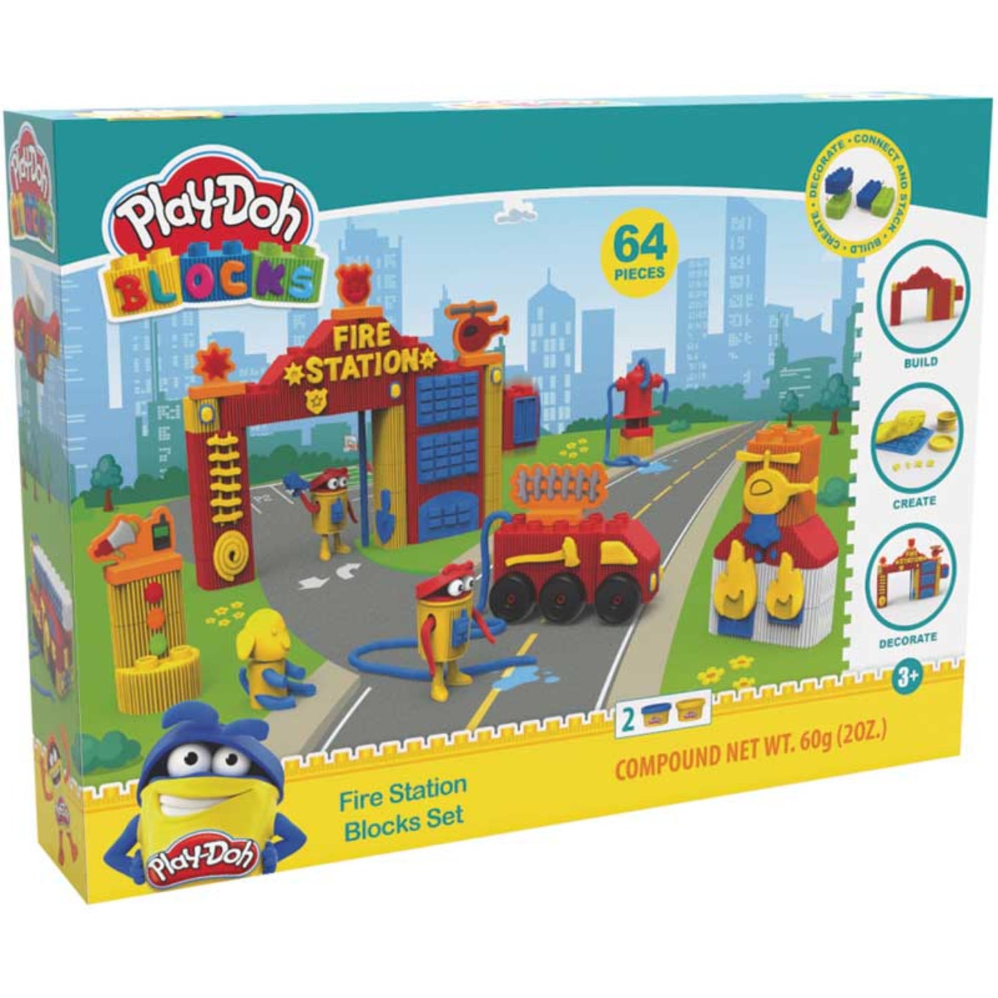 Play Doh Blocks Fire Station Blocks Set