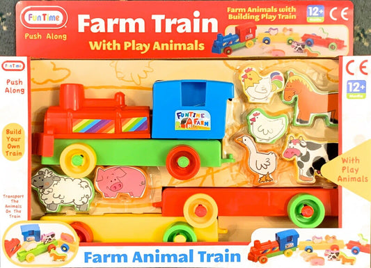 Fun Time Farm Train with Play Animals