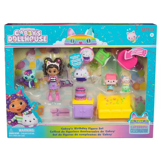 Gabby's Dollhouse Cakeys Birthday Figure Set