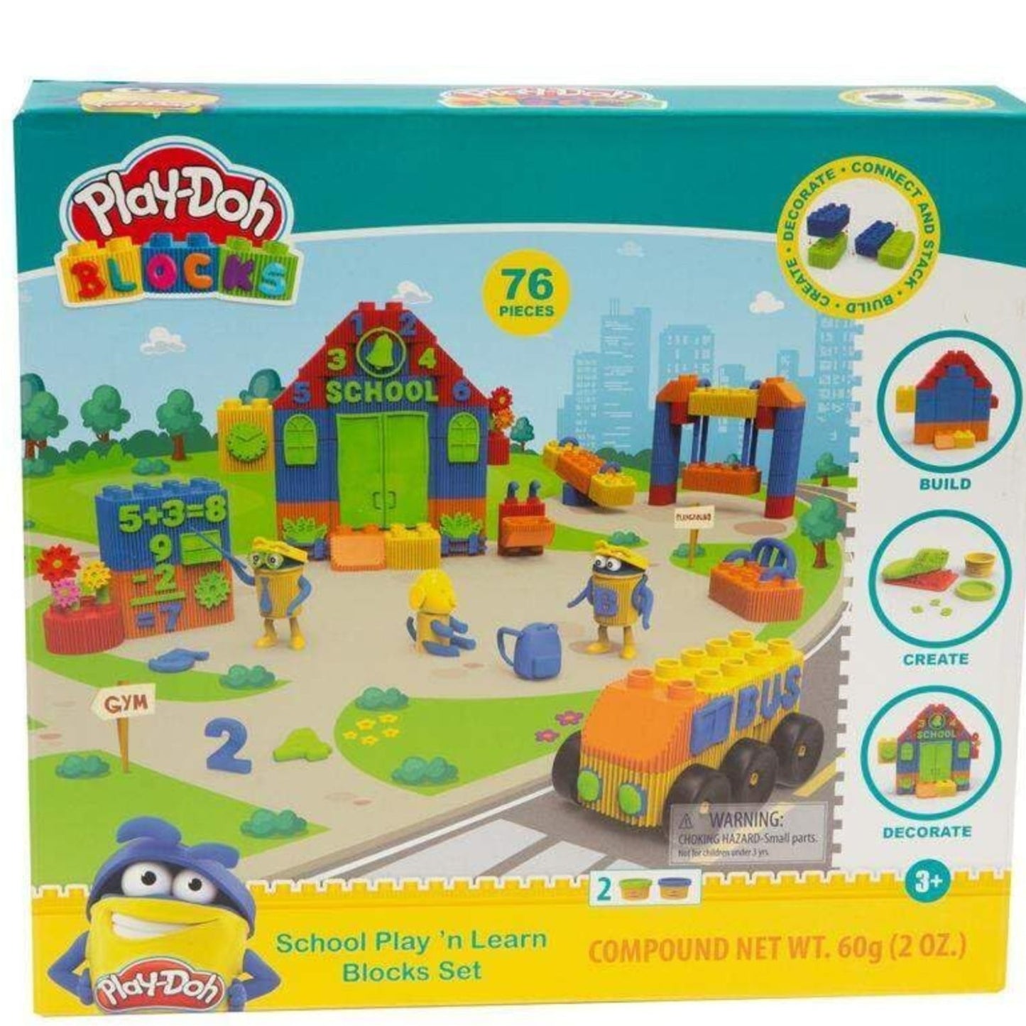 Play Doh Blocks School Play'n Learn Blocks Set