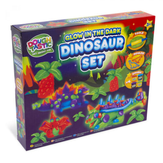 Dinosaur Dough Set Glow In The Dark