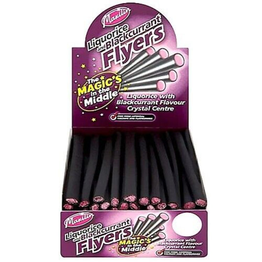 Liquorice and Blackcurrent Flyers - Box of 40