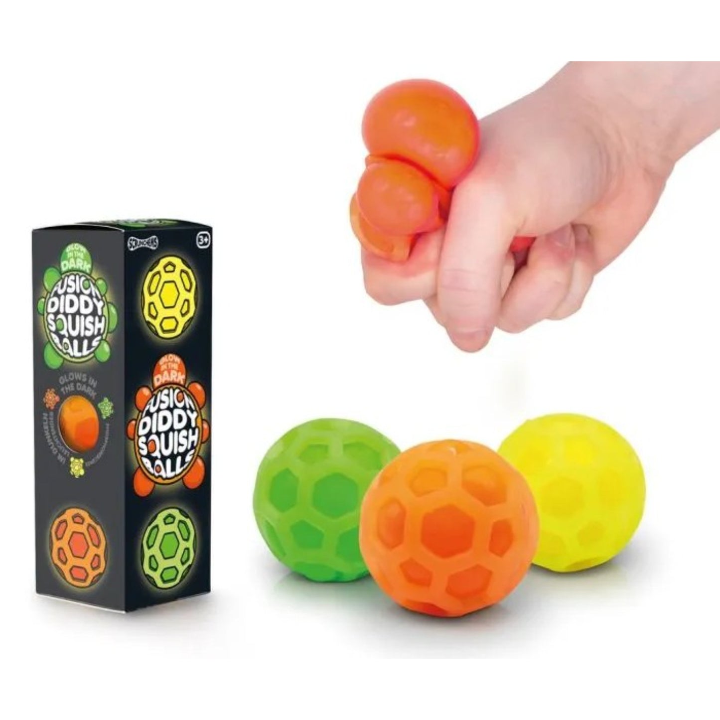 SCRUNCHEMS FUSION DIDDY SQUISH BALLS - 3PK
