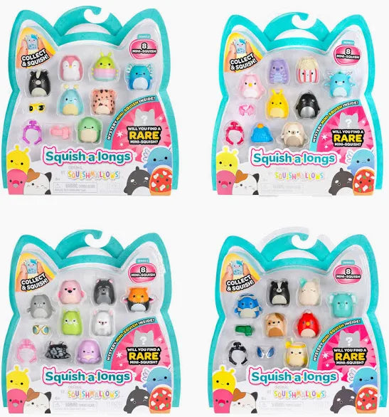 Squishmallow Squish a Longs 8 Pack - Assorted