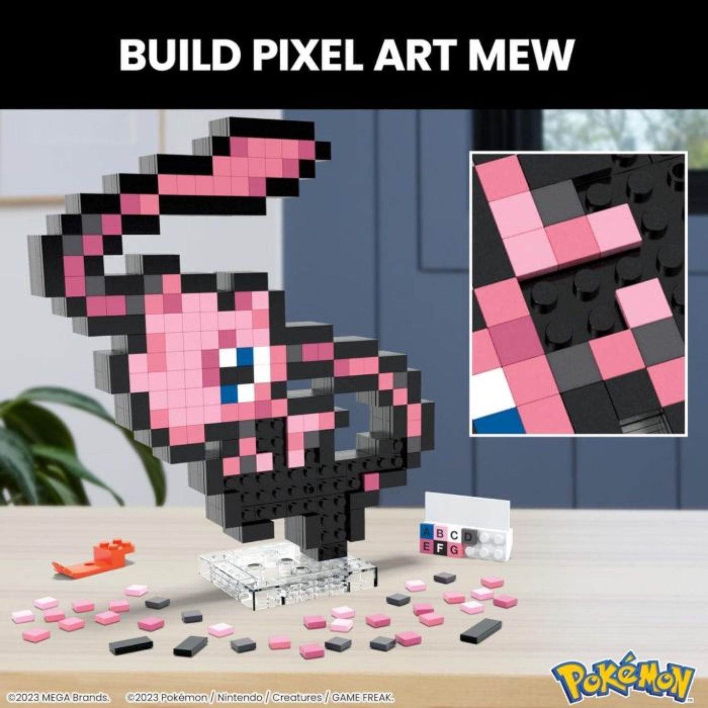 Pokemon Mega Blok Pixel Art Mew