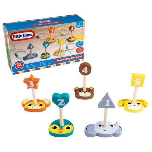 LITTLE TIKES WOODEN RING TOSS GAME