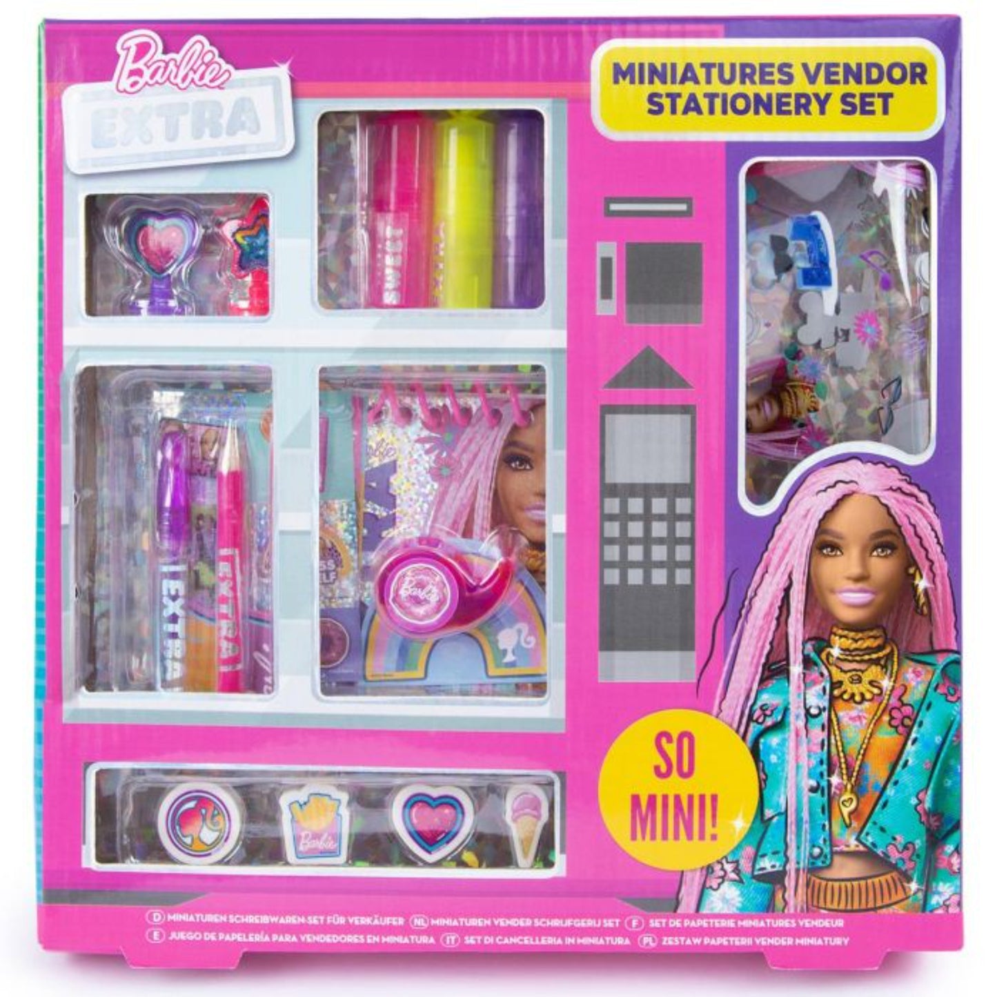 Barbie Extra Miniatures Vendor Stationary Set