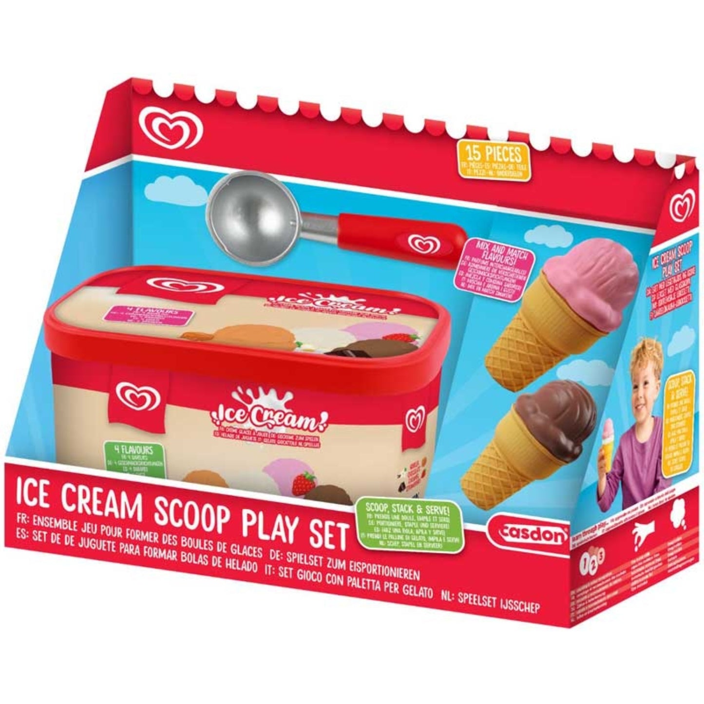 Casdon Cornetto Ice Cream Parlour 3 Piece Set