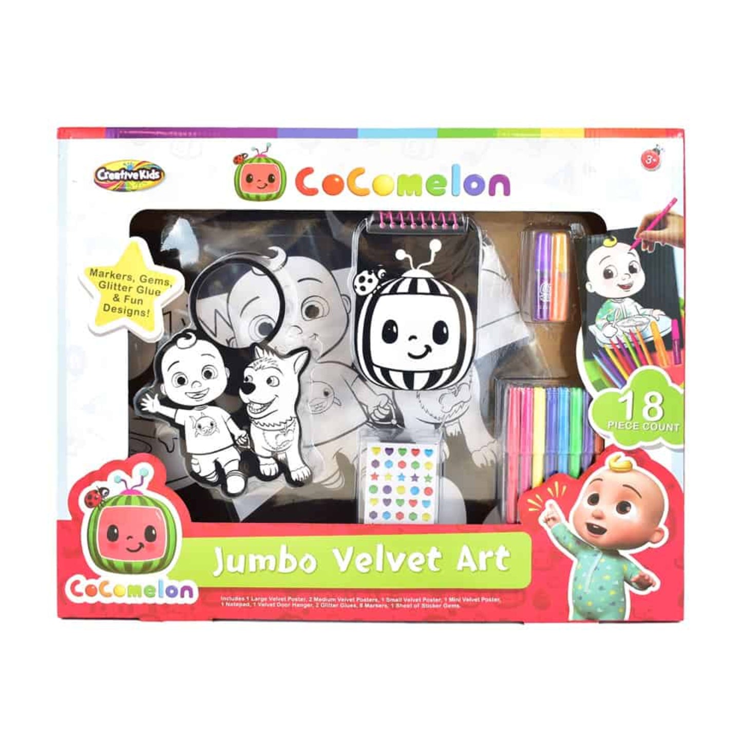 Cocomelon Jumbo Velvet Art