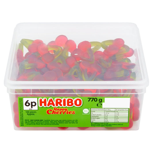 Haribo Happy Cherries - 780g Tub