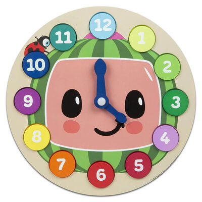 Cocomelon Wooden Learning Clock Puzzle