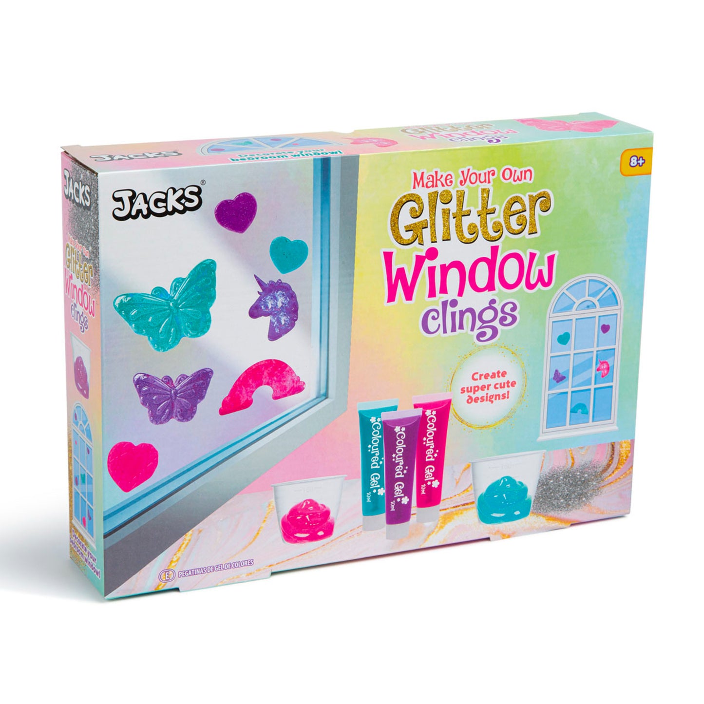 Make Your Own Glitter Window Clings