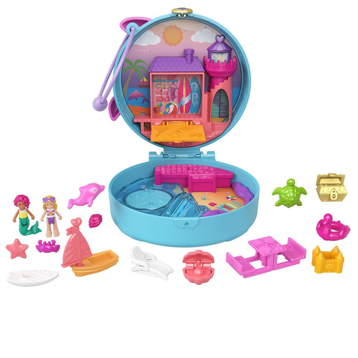 Polly Pocket Dolphin Beach Compact