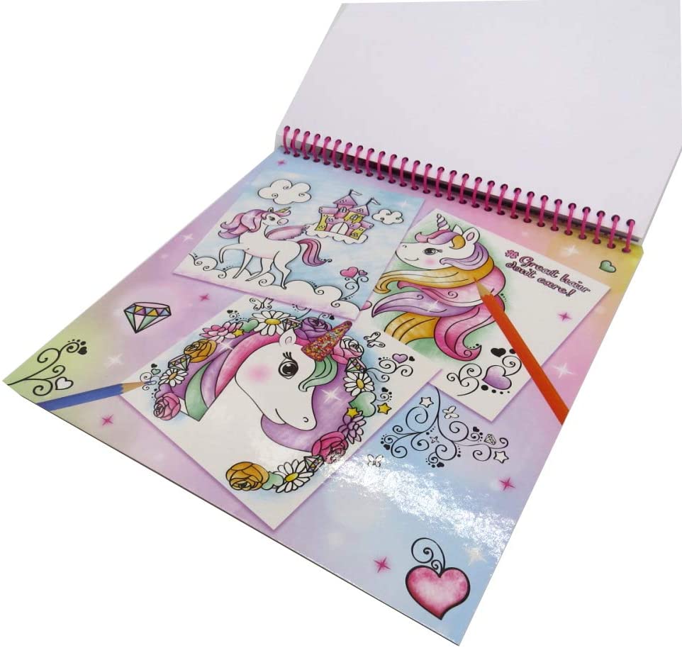 Unicorn Colour and Sticker Fun Album