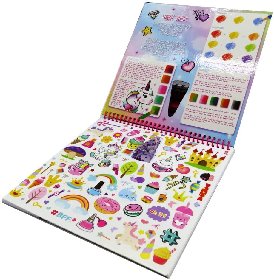 Unicorn Colour and Sticker Fun Album