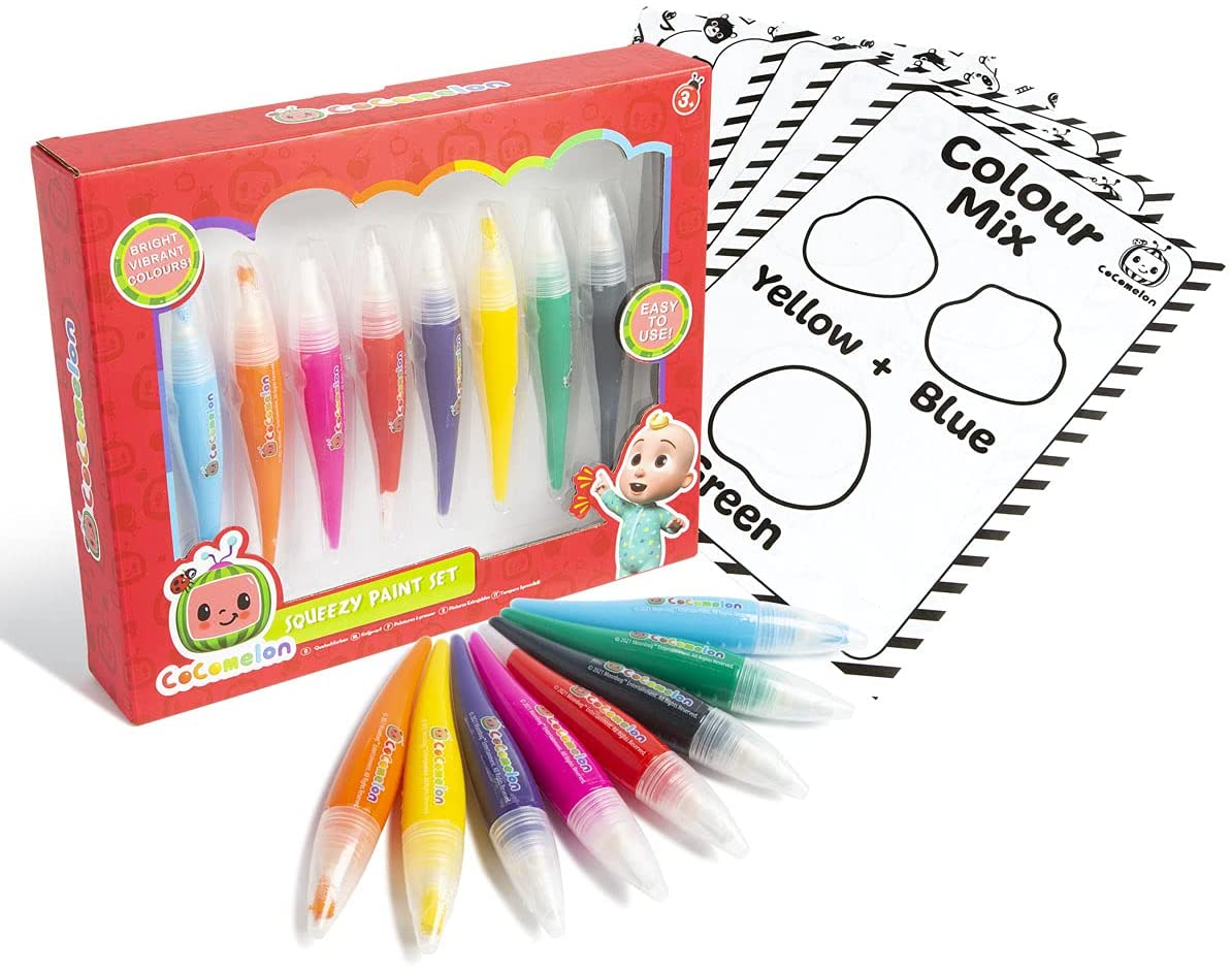 Cocomelon Squeezy Paint Set