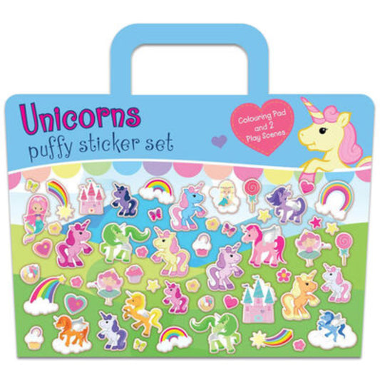 Unicorns Puffy Sticker Set